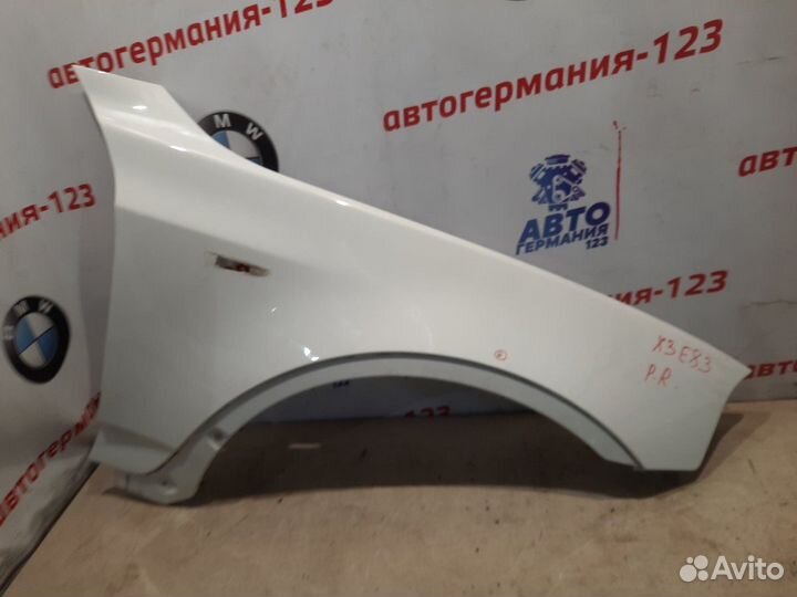 Крыло переднее правое Bmw X3 E83 N52B25A 2008