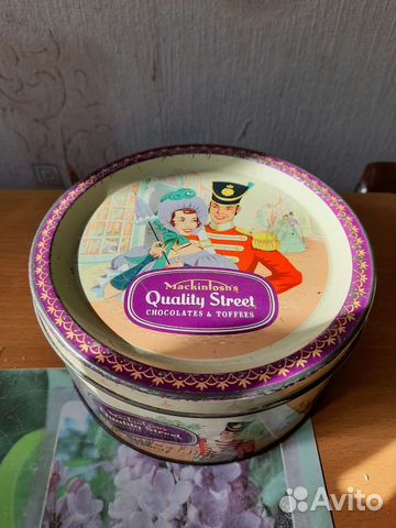 Жестяная коробка от печенья Mackintosh Англия 1960
