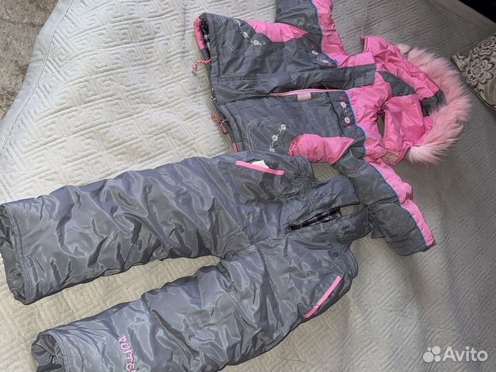 Зимний костюм для девочки 104 110