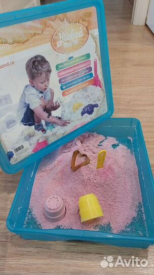Кинетический песок с песочницей