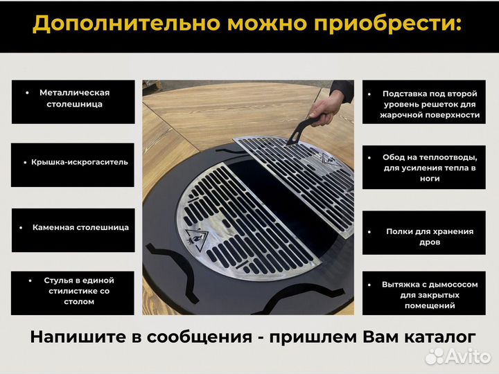 Гриль стол мангал для выездных фестивалей