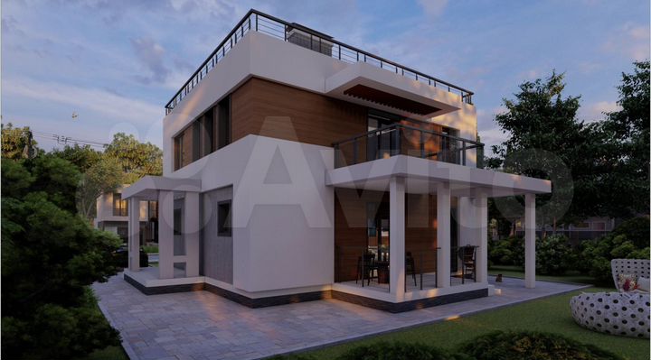 Коттедж 154 м² на участке 4 сот.