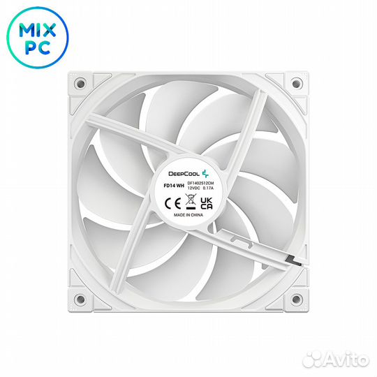 Вентилятор Deepcool FD14 WH 140x140x25мм