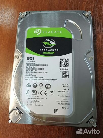 Жесткий диск 500гб 3,5 для пк
