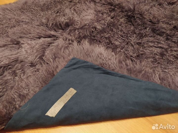 Меховой плед из ламы