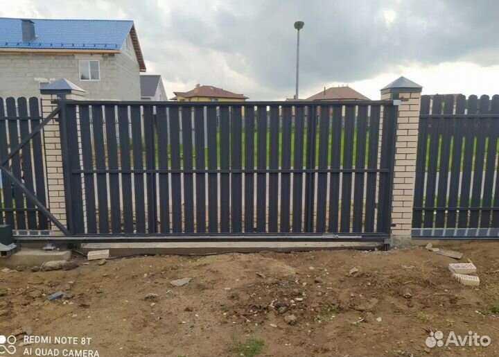 Откатные ворота под ключ