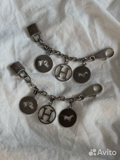 Брелок Hermes cadena Olga silver