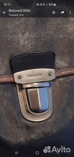 Prada оригинал мужской портфель