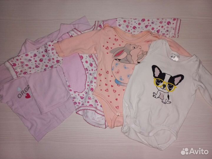 Вещи пакетом для девочки от 3 до 6 месяцев