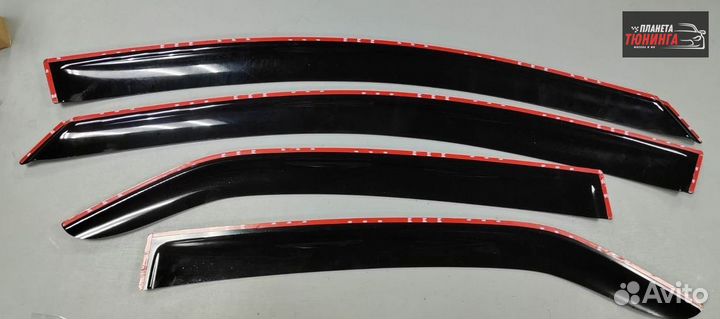 Дефлекторы на двери Kia Rio II