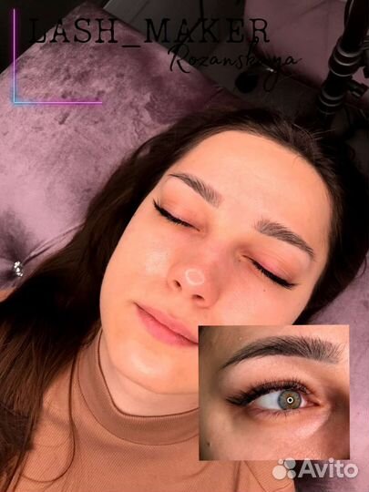 Наращивание ресниц Брови