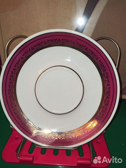 Бокал с блюдцем дулево