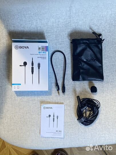 Петличный микрофон boya m2