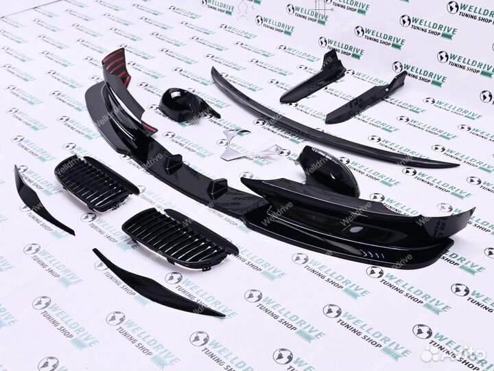 Обвес BMW 3 E90 E91 pre lci без М-пакета спойлер
