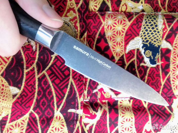 Кухонный Овощной нож Samura Mo-V Stonewash