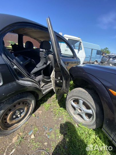 Дверь черная правая задняя шевроле Авео т250