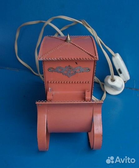 Ночной светильник карета и паровоз СССР