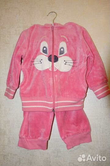 Велюровый костюм на 2 года