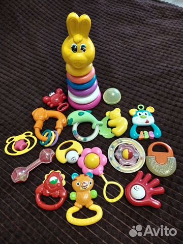 Игрушки погремушки пакетом