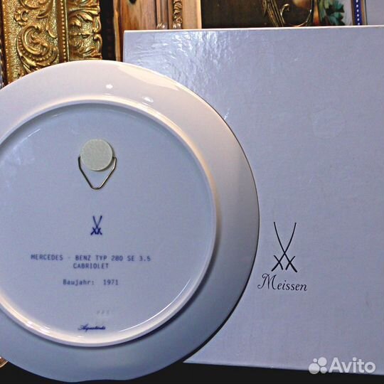 Тарелка.Мейсен.Мерседес.Коллекционная.Авто
