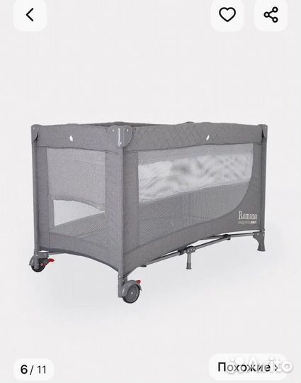 Детская кровать манеж с матрасом