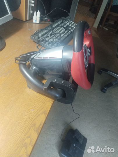 Игровой руль с педалями детский