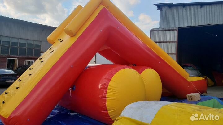 Надувная водная горка для водоемов, коммерческая