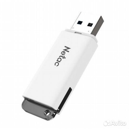 Флешка Netac U185 128гб USB 3.0 White (NT03U185N