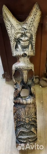Старинный Тотем Идол. Остров Тонга 90 см