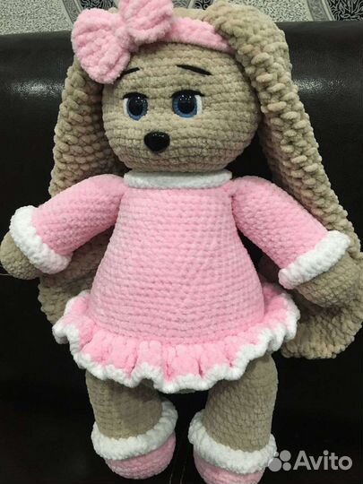 Вязаный зайка