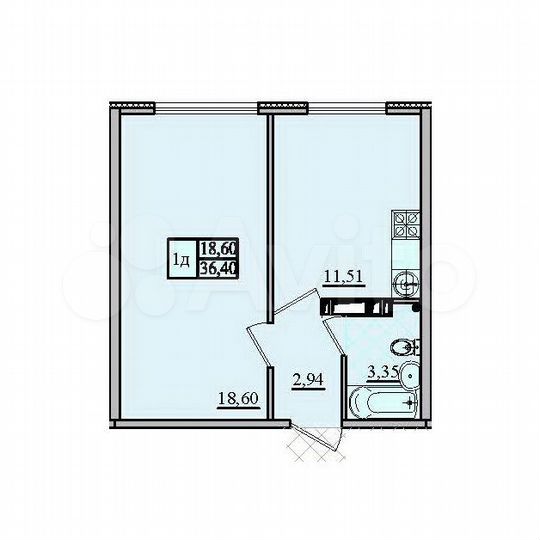 Свободного назначения, 37.45 м²