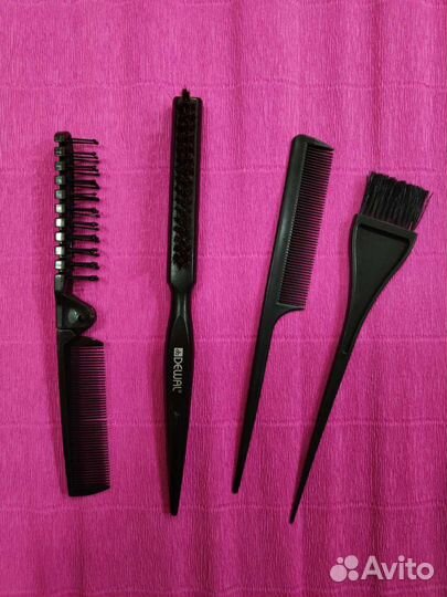 Расчёски и кисть для краски новые