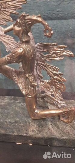 Статуэтка царевич и жар птица бронза