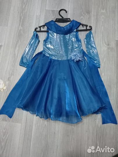 Синее платье для девочки