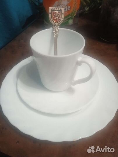 Чашка с блюдцем люминарик
