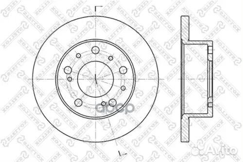 6020-9908-SX диск торм. пер. Citroen C22/C25