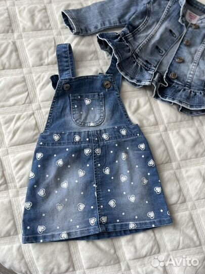 Джинсовый комбинезон