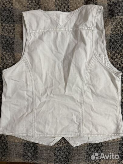 Жилетка винтажная джинсовая