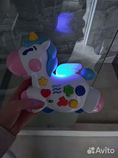 Единорог музыкальный детский ночник