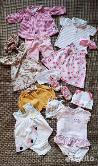 Пакет летние вещи для девочки 56 62