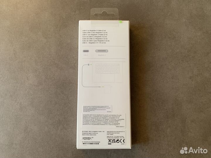 Кабель для MacBook Apple USB-C to MagSafe 3 Cable