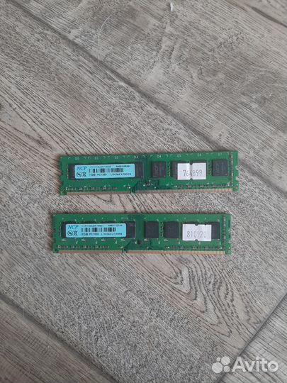 Оперативная память NCP DDR3 8GB 1600 мгц Х2