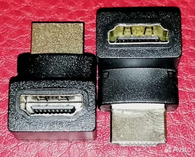 Переходник угловой hdmi (F) - hdmi (M) 90/270 град