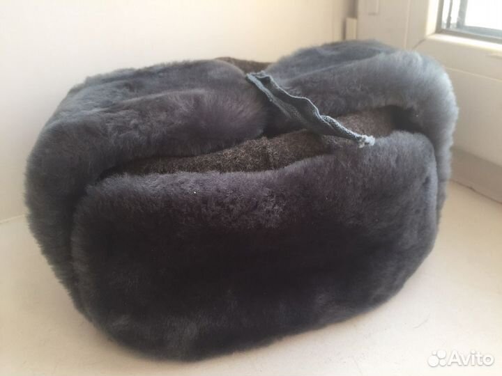 Шапка ушанка СССР размер 56 с биркой