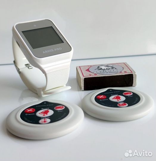 Беспроводная система/кнопка вызова персонала часы