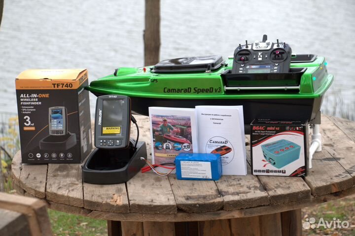 Прикормочный кораблик CamaraD - эхолот TF740,21А