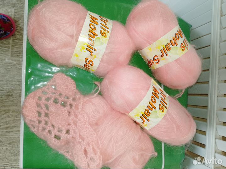 Пряжа для вязания мохер