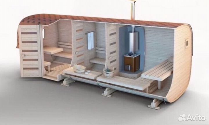 Баня бочка квадро с доставкой
