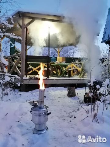 Самовар на дровах турецкий