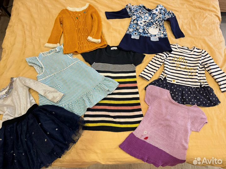 Вещи на девочку 2-4 лет пакетом
